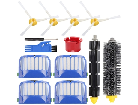 Piezas de repuesto para el Kit de aspiradora Irobot Roomba serie 500 600, 4 filtros, 4 cepillos laterales, 1 cerdas y cepillo batidor