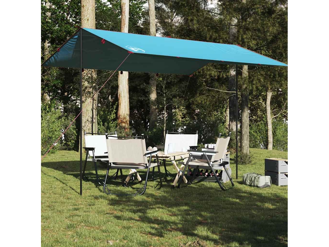 Lona De Camping Impermeable Azul 400x294 Cm