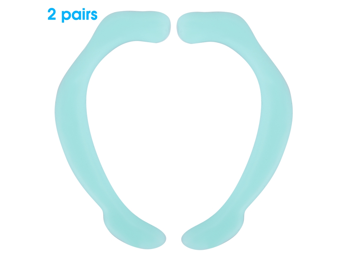 2 Pares De Ganchos De Silicona Suave Para Las Orejas Para Una Protección Cómoda - Azul Cielo