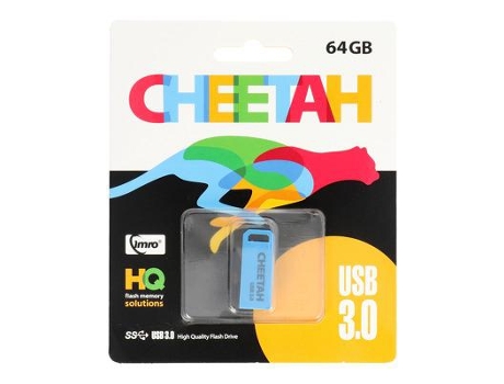 Pendrive Imro Cheetah 64Gb Azul