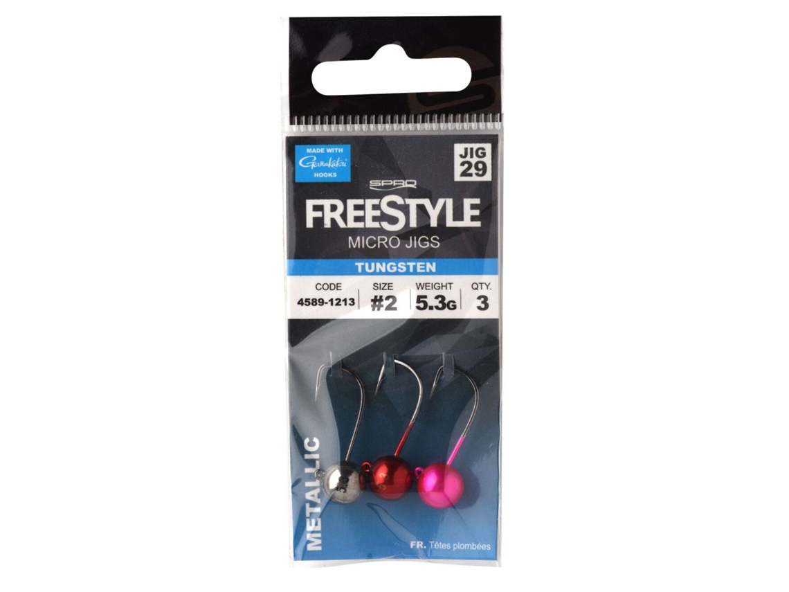 Micro-cabeza con punta de tungsteno FREESTYLE Jigs 1,9 cm