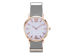 Reloj De Pulsera De Cuarzo Para Mujer Y Hombre Con Correa De Nailon Gris Zhoulianfa