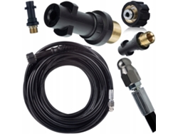 Manguera de limpieza Alcantarilla 4m M22 – Alta presión | Compatible con hidrolimpiadoras Kärcher K2-k7