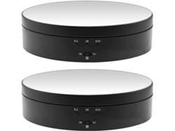 2 Soportes De Exhibición Con Espejo Giratorio Motorizado De 360 Grados Para Tocadiscos, Ideales Para Exhibición.