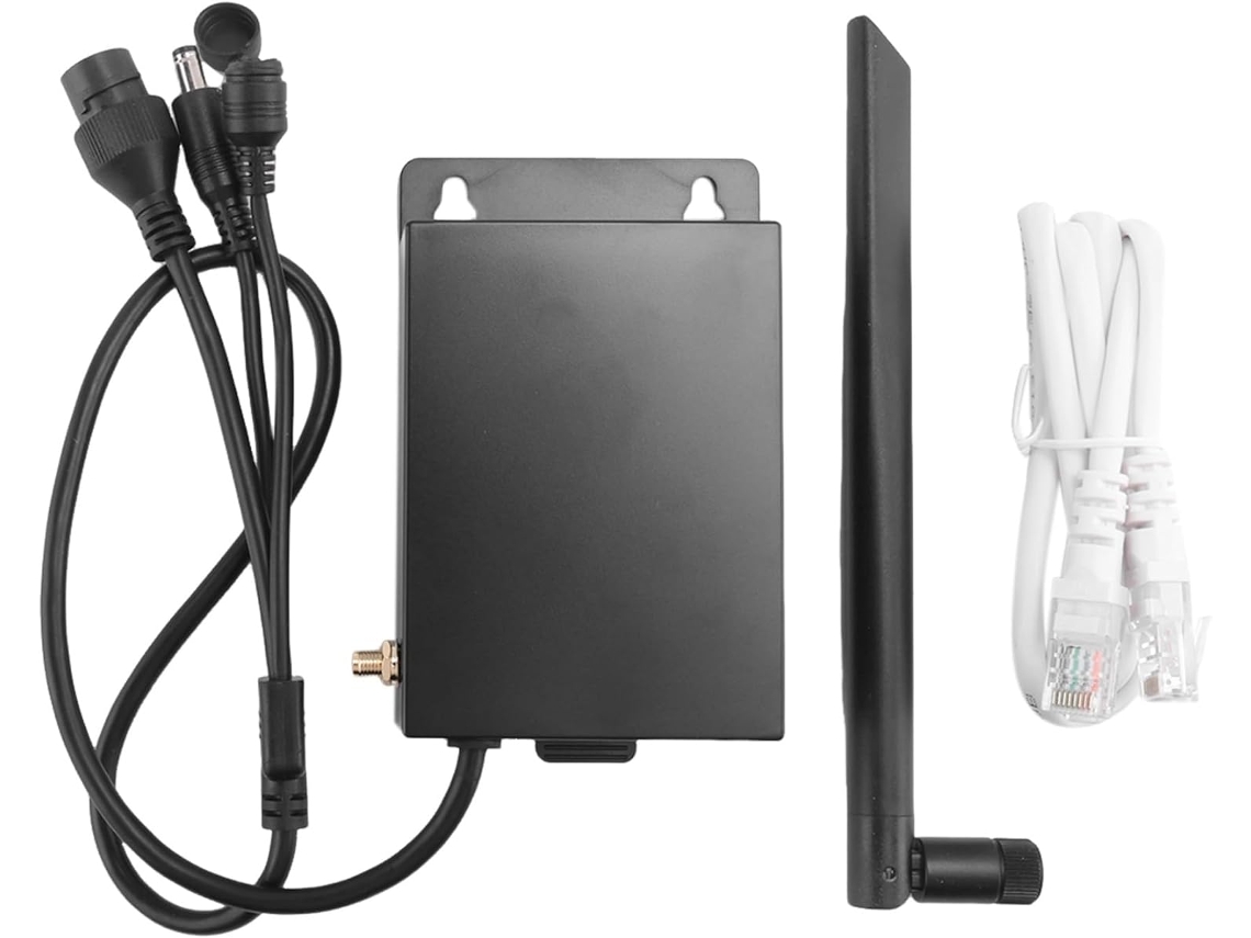Router Wifi 4g Lte Para Exteriores Con Ranura Para Tarjeta Sim, Fuente De Alimentación, Resistente Al Agua, Puerto Cpe Rj45 Y Cámara Ip.