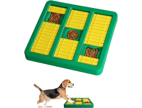 Smart Dog Toys Dog Puzzle Dog Training Games Feeder con antideslizante Smart Puzzle, juguetes interactivos que mejoran el IQ Puzzle Bowl para cacho...