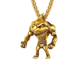 Colgante De Tiburón/pez/delfín Joyería Animal Collar Para Hombres Niños Acero Inoxidable Hipoalergénico 04 Fitness Shark Gold
