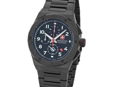 Reloj para Hombre Negro Acero Inoxidable Smwgi2102031 SWISS MILITARY HANOWA