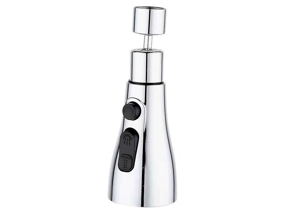 Grifo De Cocina Con Aspersor 360 Grados, Boquilla De Grifo De Cocina 3 Modos (plata)