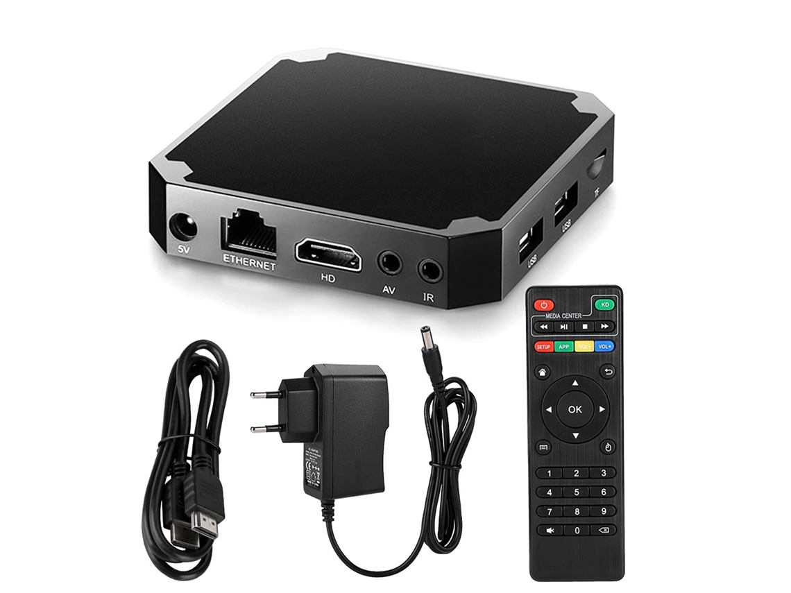 Smart TV Box con Wifi de doble banda y Bluetooth