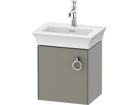 DURAVIT Tulip blanco, mueble de tocador colgado en la pared, ancho 384 x fondo 298mm, con 1x tope de puerta a la izquierda, con tirador, WT4250L