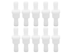 10 Válvulas Antirretorno Unidireccionales De Pe Para Bomba De Aire De Acuario, 10 Mm, Color Blanco.