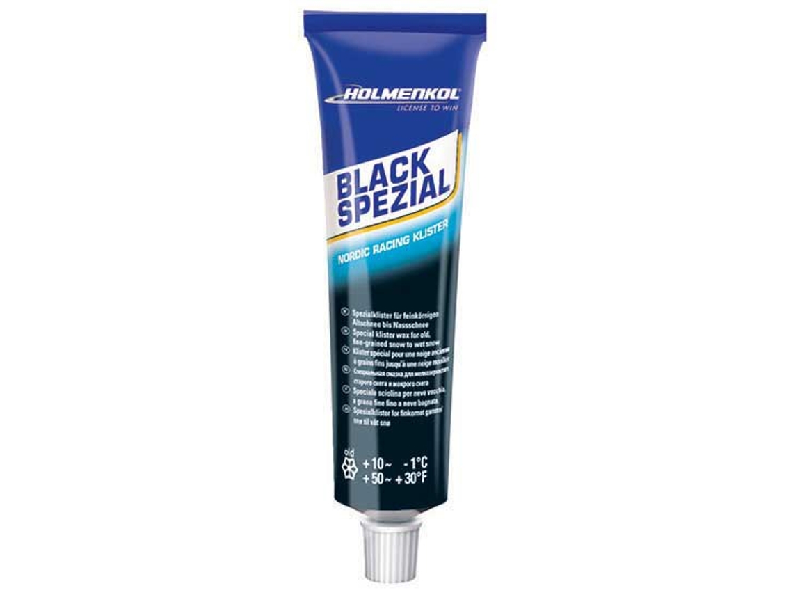 Cera HOLMENKOL Cera Klister Black Spezial +10°c/-1°c 60 Ml Preto