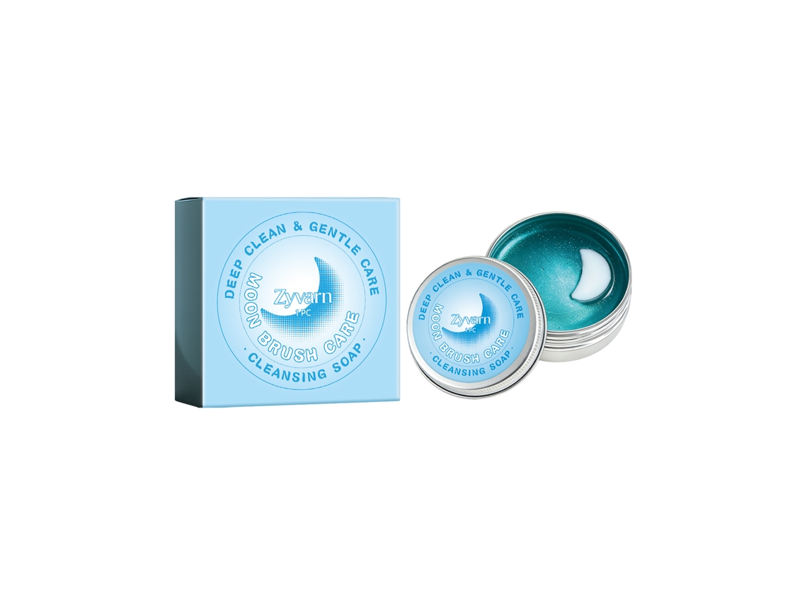 Jabón limpiador de brochas de maquillaje Zyvarn Daily