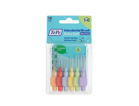 Cepillos interdentales Tepe Multicolor Supersuave (6 Unidades)