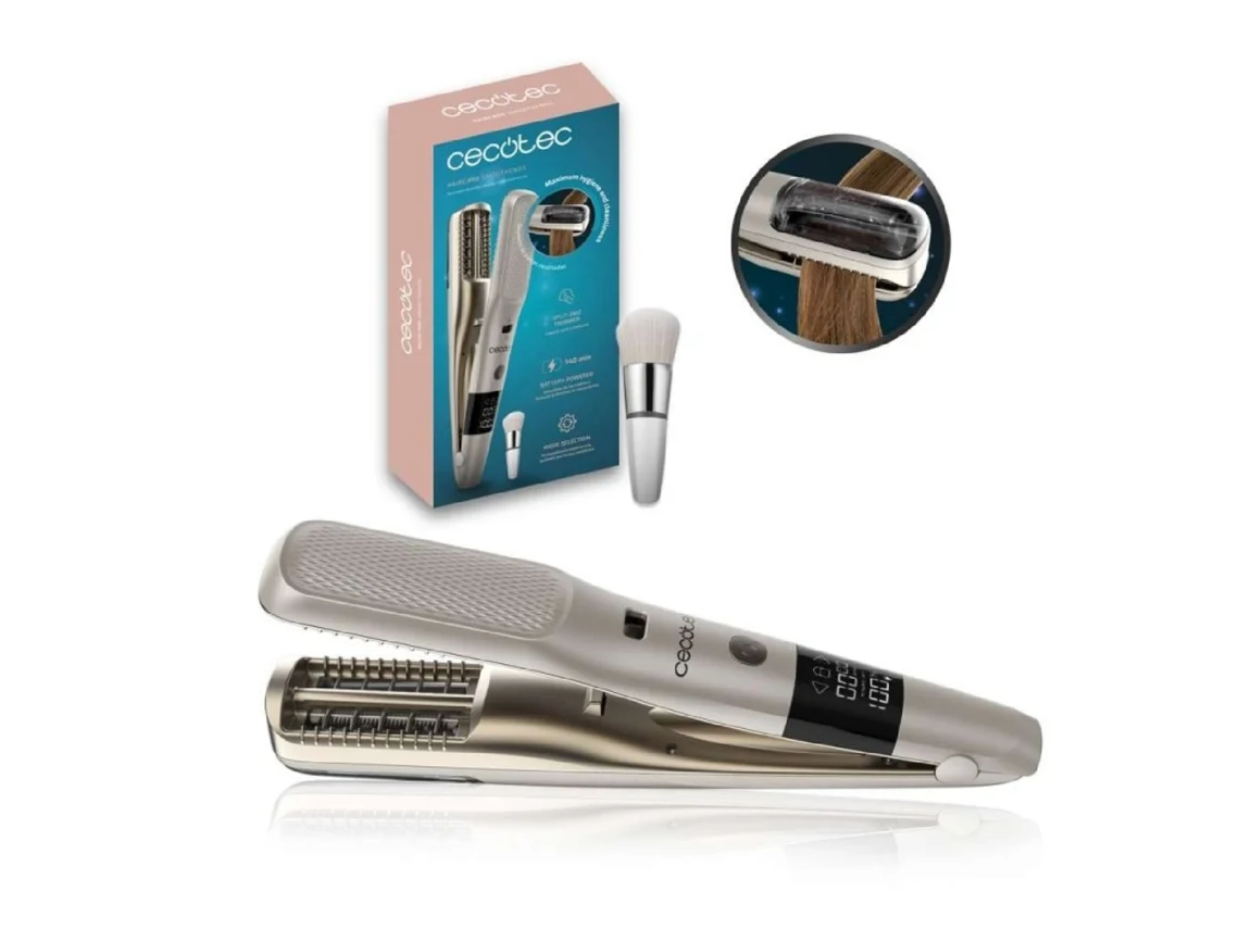 Cecotec Recortadora De Puntas, Eliminador Puntas Abiertas Inalámbrico Haircare Smoothends. Cabello Sano Y Radiante