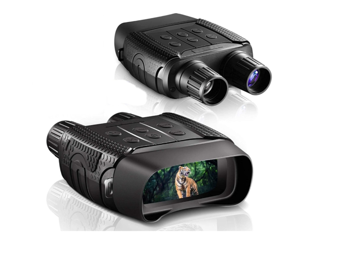 Binoculares con visión nocturna, binoculares digitales infrarrojos con cámara LCD TFT HD de 2,31", para caza y seguimiento hasta 300 metros, Bestvite (negro)