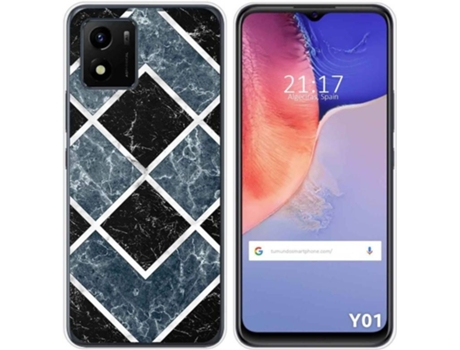 Carcasa Vivo Y01 TUMUNDOSMARTPHONE Dibujos Mármol 06 Multicolor