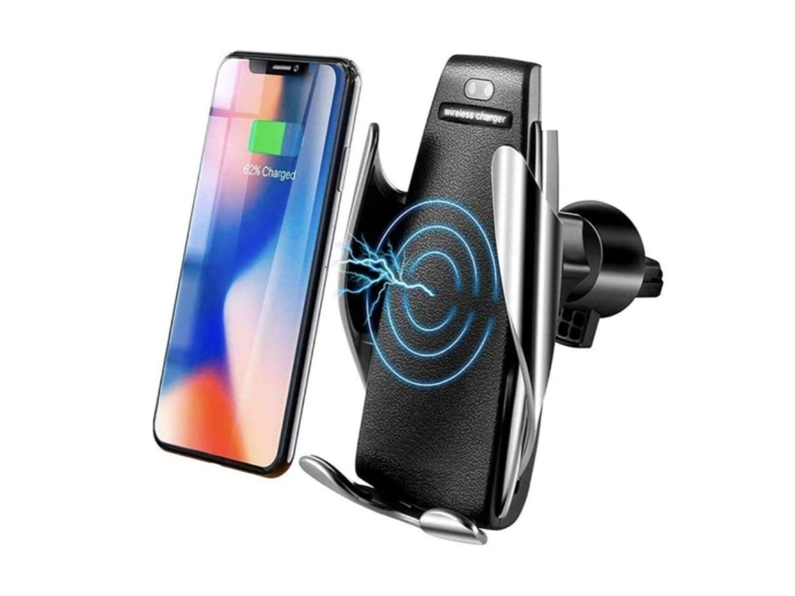 Cargador Coche Sin Sensor Infrarrojo Qi Carga Yemaesre Negro