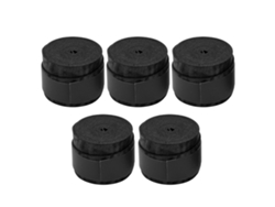 2026rebe-5pcs Overgrip Antideslizante Transpirable Mate Para Mango De Raqueta De Bádminton Tenis Ping Pong (negro)