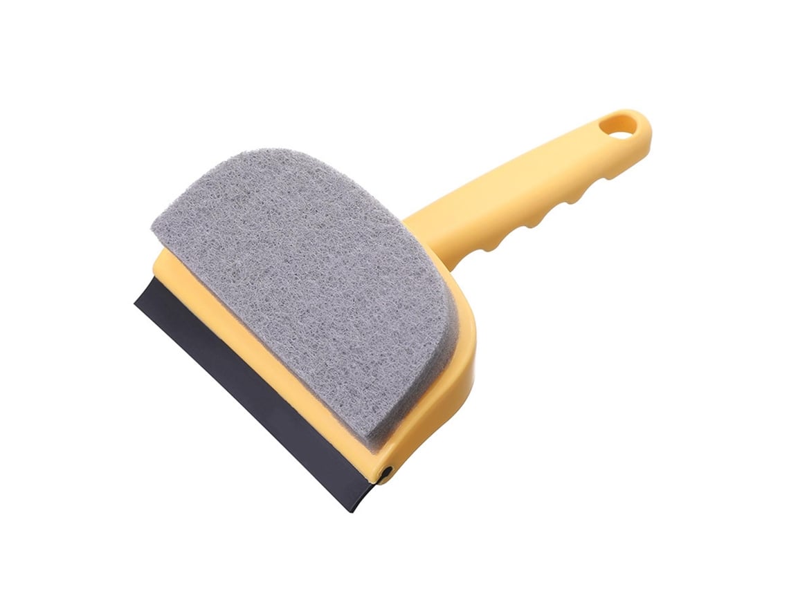 Cepillo de limpieza de ventanas Baok 2 en 1 con mango ergonómico, herramienta multifuncional para ventanas, espejos, baño y coche.