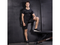 2026rebe-paquete De 3 Camisetas De Manga Corta Para Hombre Quick Dry Compresión Para Running Fitness Y Entrenamiento