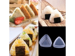Herramienta De Molde Para Hacer Onigiri Set De 2 Triángulo Para Bento Sushi Material Pp De Calidad Alimentaria 2 Unidades Transparente