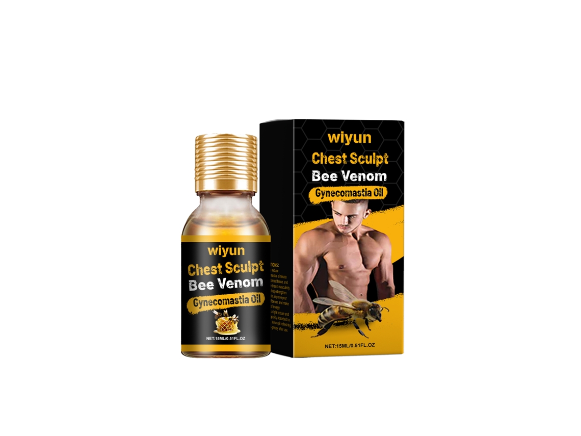 Aceite de masaje para moldear el pecho masculino