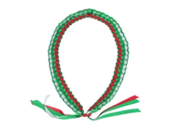Abanico De Graduación Con Cinta Ajustable De 120 Cm, Trenzado, 4 Hebras, Para Bachillerato, Universidad Y Doctorado, En Verde, Rojo Y Blanco.