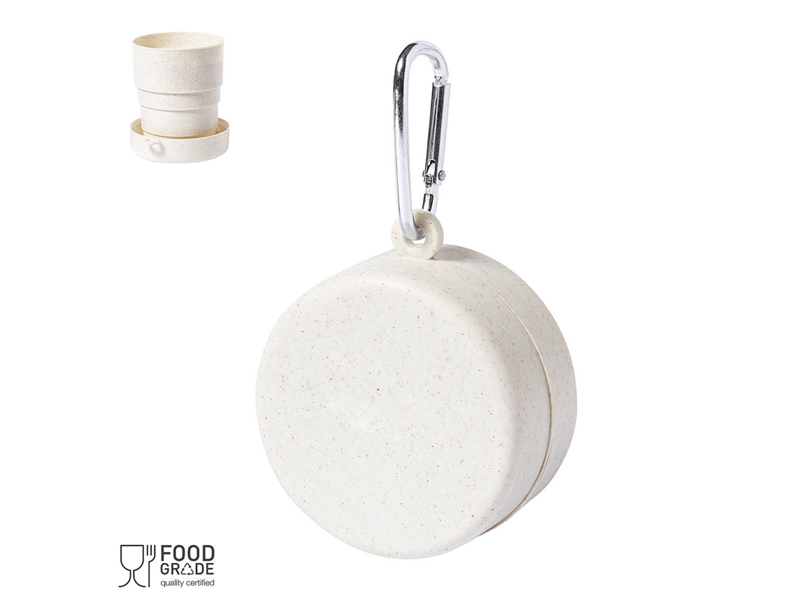 Vaso Plegable Sainod De 220ml, Libre De Bpa. Incluye Mosquetón Y Tapa.