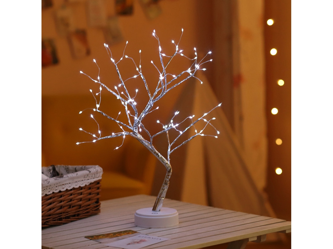 Rebe-luz De Árbol De Navidad Led Con Interruptor Táctil Para Decoración De Mesa En Hogar, Fiesta Y Boda