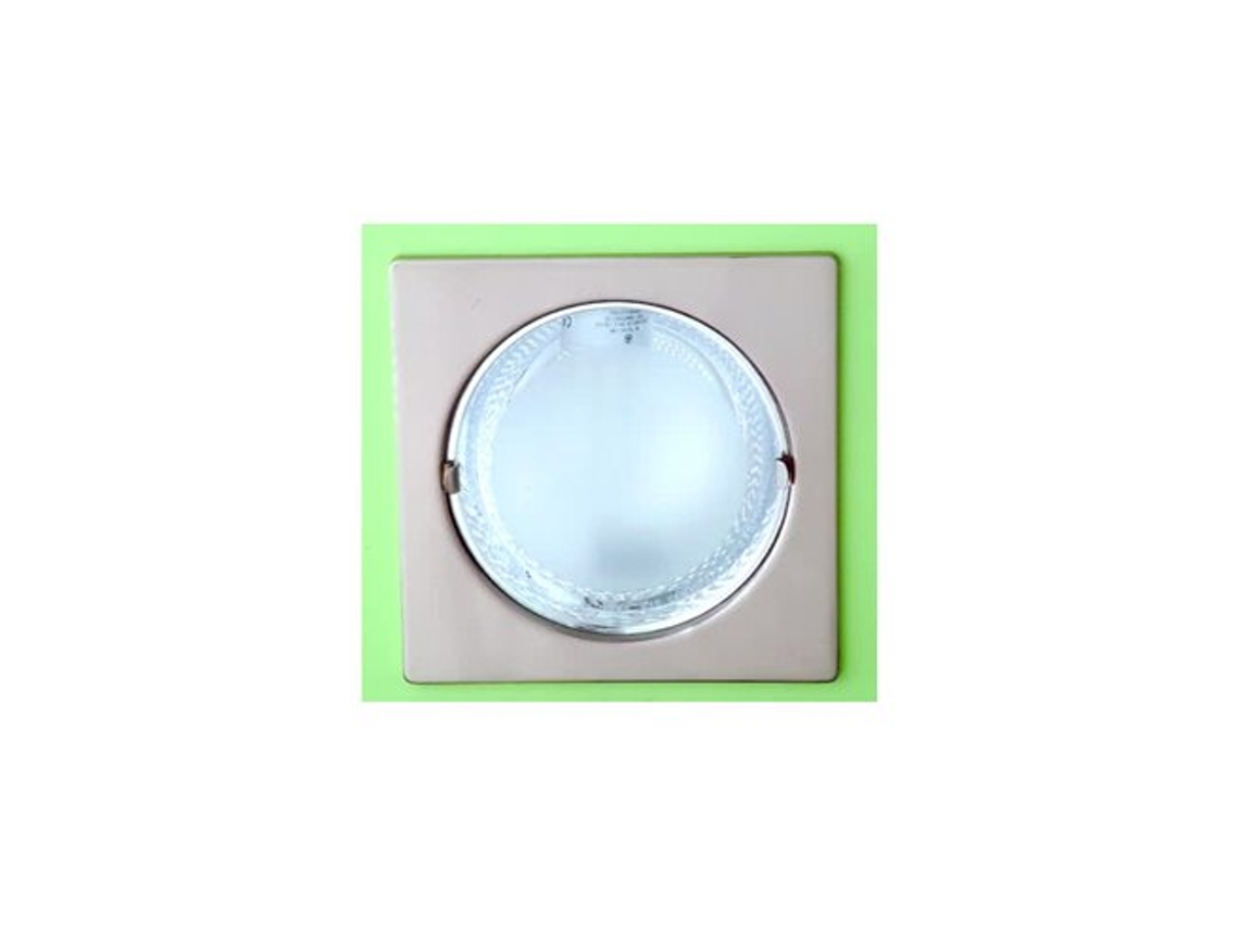 Downlight Empotrar 1xe27 9x18,8x18,8 Cm S/bom.cuadrad.niquel Corte 17d FABRILAMP