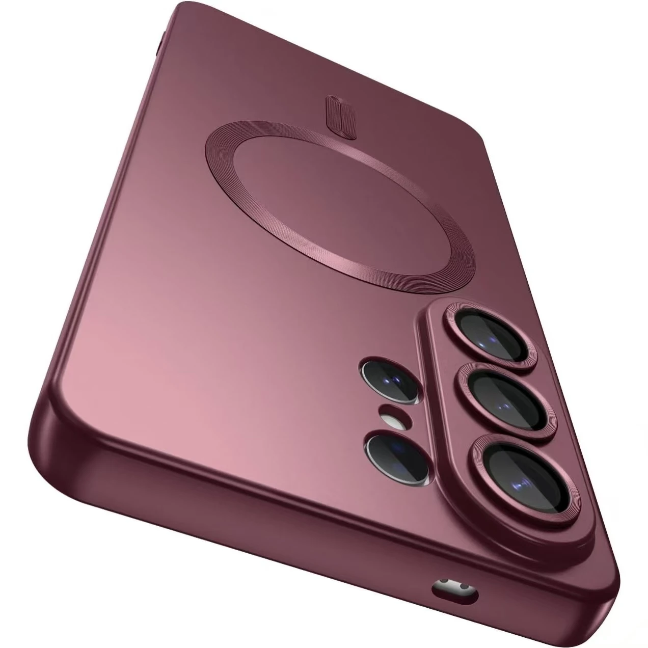 (galaxy Note10, Color Burdeos) Compatible Con La Funda Protectora Magnética Ultrafina De Tpu Suave Samsung Magsafe
