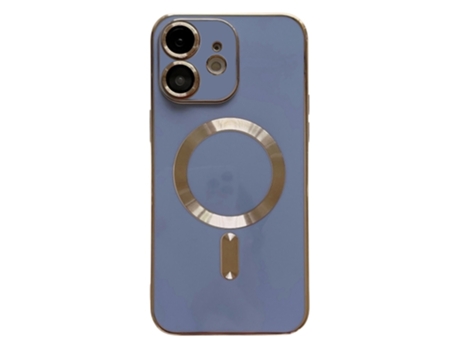 Lente para Telefono Mobile Phone Cases Magsafe Plating With para iPhone 11 Piel Sintética Azul