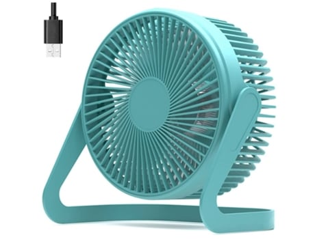 Mini ventilador USB ventilador de escritorio mini USB de 5 pulgadas ventilador de escritorio personal portátil ventilador de refrigeración azul BIS...