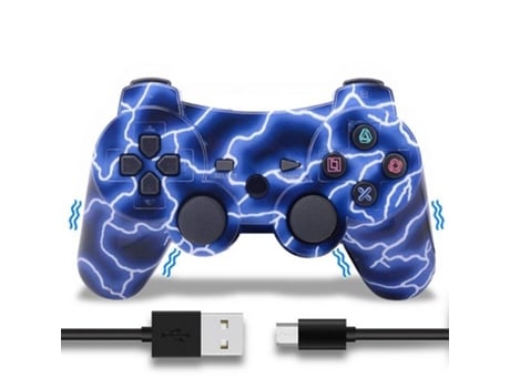 Mando PS3 KINSI Kinsi (Inalámbrico - Azul)