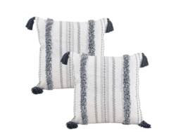 Funda De Almohada Bohemia Con Borlas, 45 X 45 Cm, Estilo Minimalista