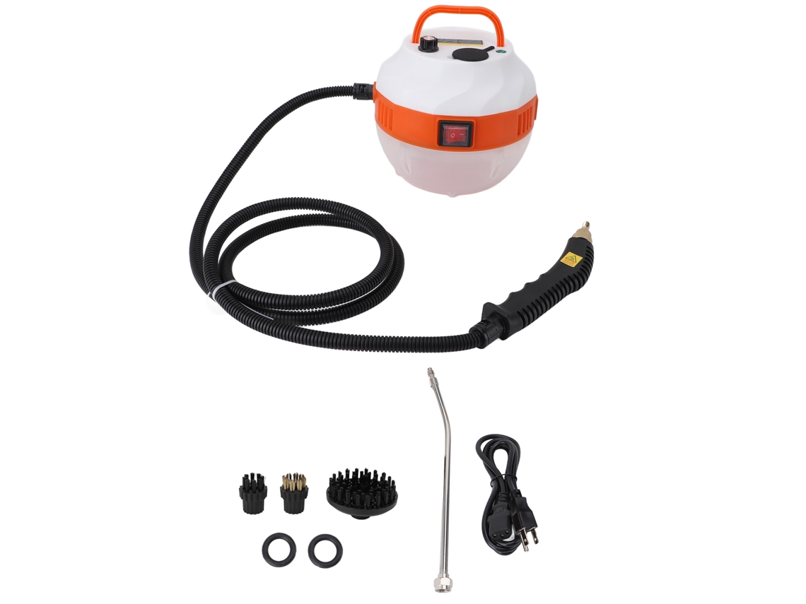 Limpiador A Vapor Portátil De Alta Presión De 2500 W Con 6 Velocidades Y 3 Cabezales De Cepillo Para Cocina Y Baño, Enchufe Europeo De 220 V.