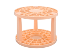 Estante Para Brochas De Maquillaje 49 Huecos Portapinceles De Uñas Multifunción Capacidad Grande Fucsia