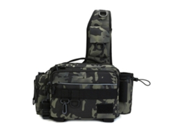Mochila Multifuncional De Pesca Resistente À Água Para Arremesso Cintura Estojo Armazenamento Organizador De Enfeites E Equipamentos De Pesca