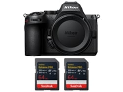 Nikon Z5 Ii + 2 Sandisk 64gb Extreme Pro Uhs-ii Sdxc + Ebook “20 Consejos Para Fotos Que Impactan”