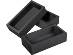 Juego De 3 Crisoles De Grafito Negro Para Fundir Aceite De Metal
