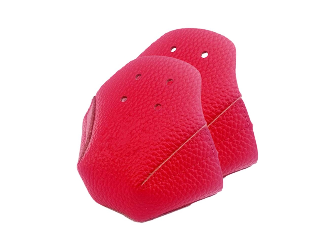 1 Par Protector De Punta De Cuero Pu Con 4 Agujeros Para Patines En Línea Toe Guards Protectors