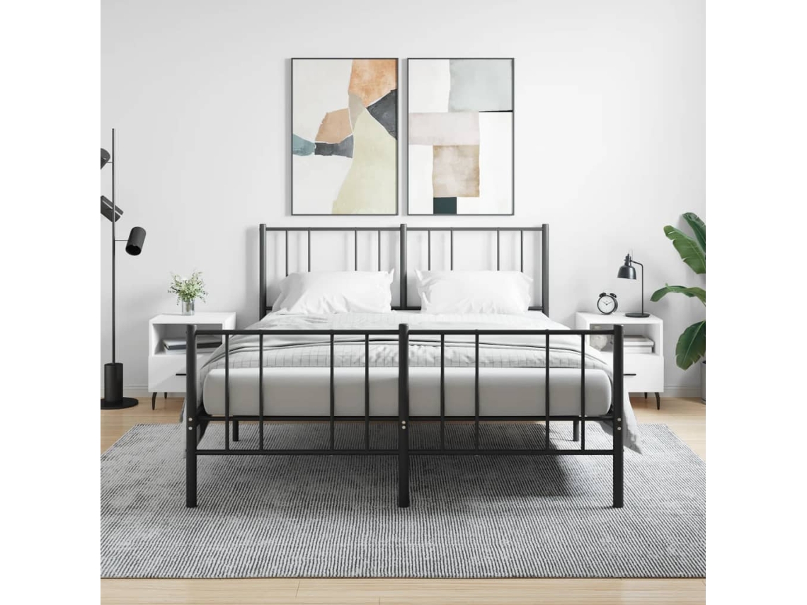 Mesitas de Noche 2 Pzs 40X35X47,5 Cm Deriv. de Madera Blanco