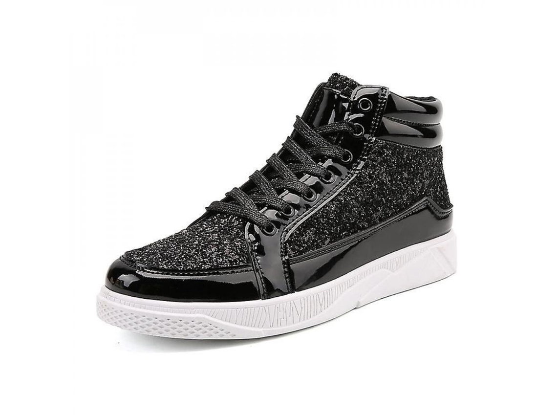 Zapatillas Deportivas Altas Con Purpurina Y Cordones Para Hombre, Calzado Informal Para Fiestas, Dmf Footwear