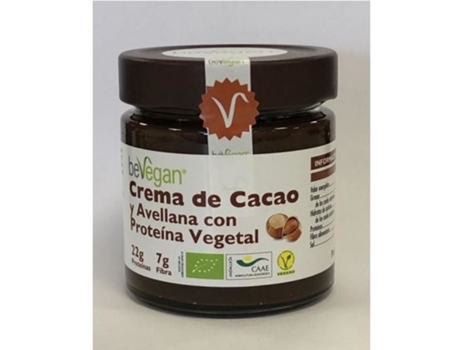 Proteína BEVEGAN Crema De Y Avellanas Con Proteina Vegetal 20