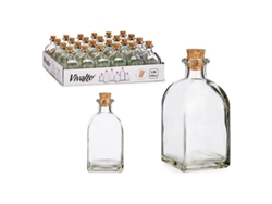 Frasco de Vidrio de 125ml con Tapón de Corcho.