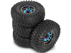 4 Piezas De Neumáticos Metálicos De 1.9 Para Ruedas Todoterreno De Barro Fcx10 Axial Scx10 Pro Utb18 Trx4