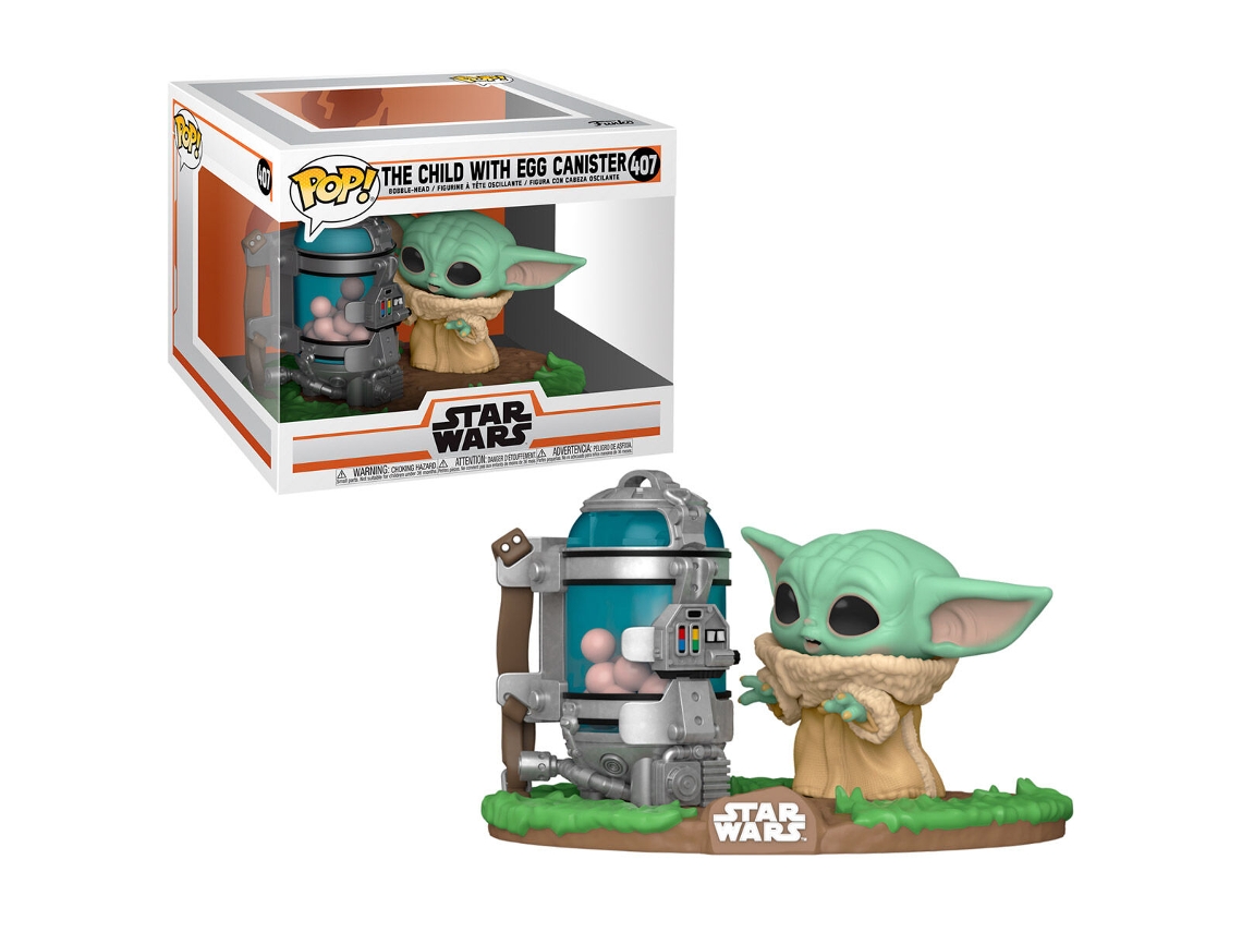 Figura Pop Star Wars El Mandaloriano Niño Con Contenedor B.active