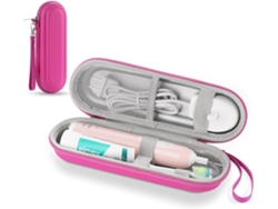 Estuche De Viaje De Concha Dura Para Cepillo De Dientes Eléctrico Oral-b/philips Sonicare, Rosa, Estuche De Viaje De Concha Dura